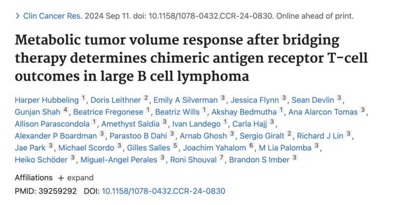 Brandon Imber: Effective cytoreduction improves outcomes for CAR T cell patients